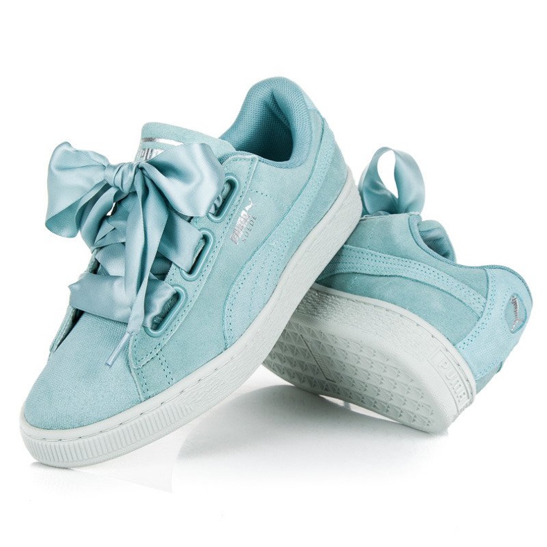 Puma Suede Heart Pebble WN`S modrý 2