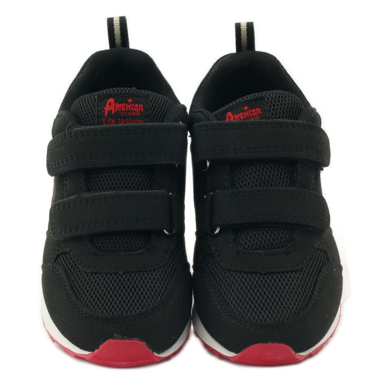 American Club Americká kožená stélka sportovní obuv červené černá 4