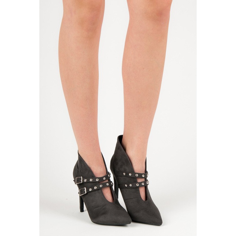 Cm Paris Jarní špičaté boty šedá 2