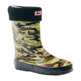 American Club Galoše ponožka + americká camo vložka zelený hnědý černý 1