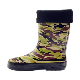 American Club Galoše ponožka + americká camo vložka zelený hnědý černý 2