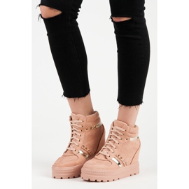 Bestelle Tenisky na platformě růžový 1