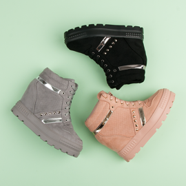 Bestelle Tenisky na platformě černý 1