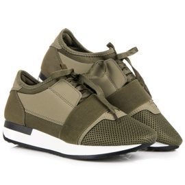 Nazouvací sportovní boty zelená 1