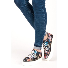 Yes Mile Vázané Tenisky S Květinami vícebarevný 2