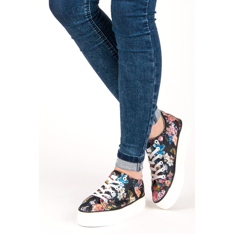 Yes Mile Vázané Tenisky S Květinami vícebarevný 2