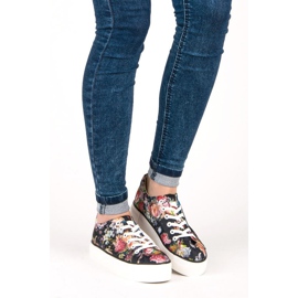 Yes Mile Vázané Tenisky S Květinami vícebarevný 1