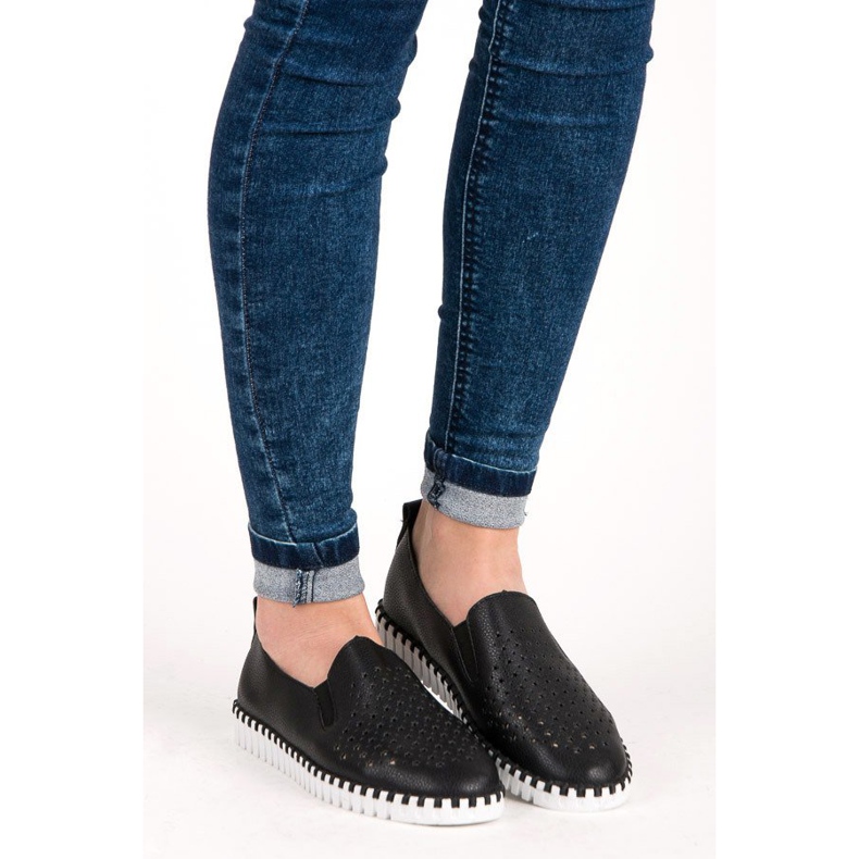 Seastar Prolamované nazouvací tenisky černý 2