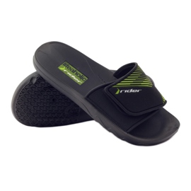 Volnočasové bazénové pantofle Rider 82326 černý zelený 3
