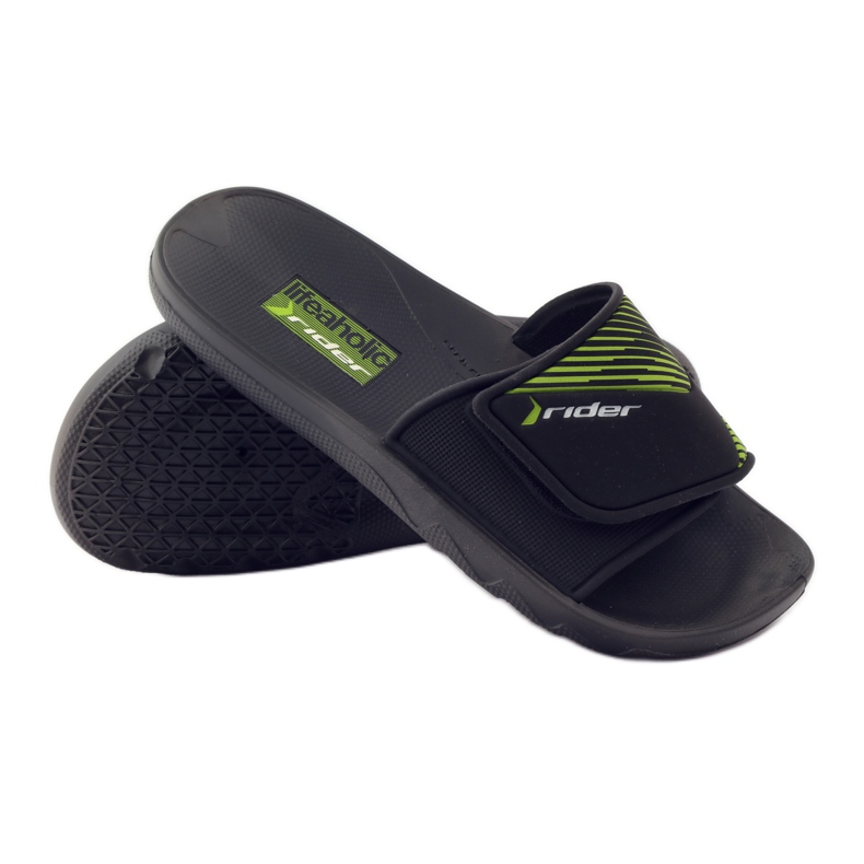 Volnočasové bazénové pantofle Rider 82326 černý zelený 3