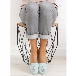 Modré mokasíny pro ženy 3147 L. Modré modrý 2