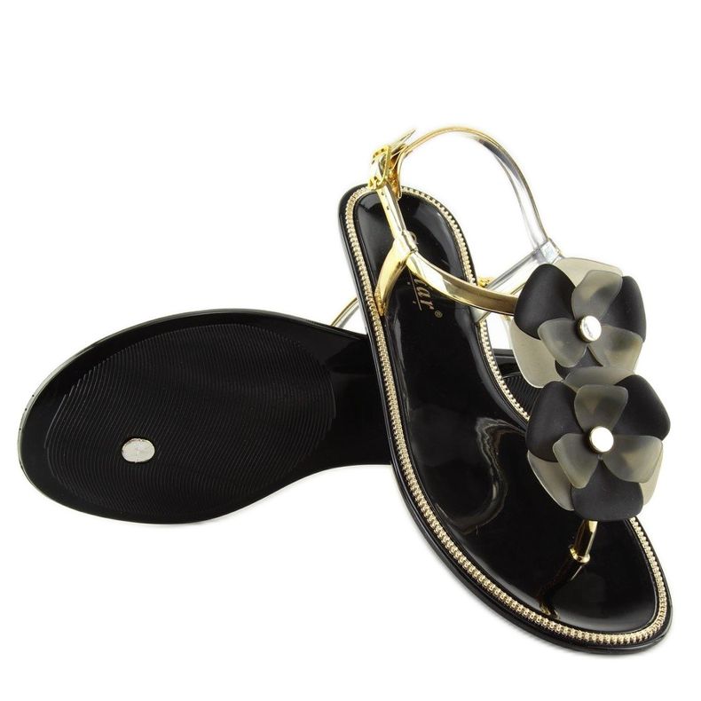 Sandály meliski černé KG19P Black černá 2