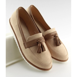 Dámské béžové mokasíny 9167 Beige béžový 1