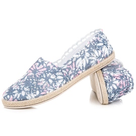 Seastar Espadrilky v boho stylu modrý růžový 3
