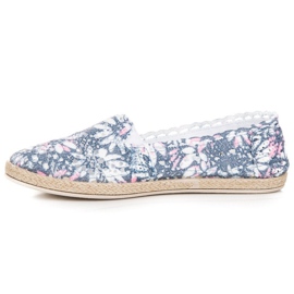 Seastar Espadrilky v boho stylu modrý růžový 5