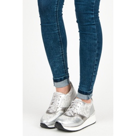 Kylie Sportovní obuv se třpytkami šedá 1