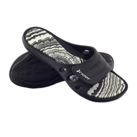 Rider 82213 bazénové pantofle na suchý zip černé bílý černý 3