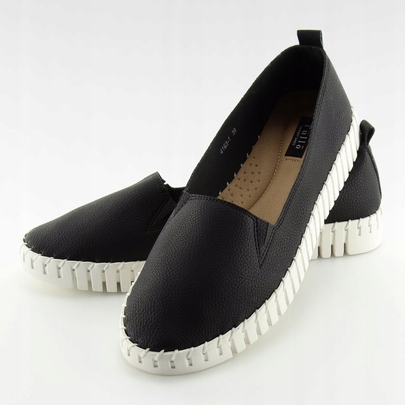 Černé tenisky nazouvací super pohodlné 4163 Black černá 2