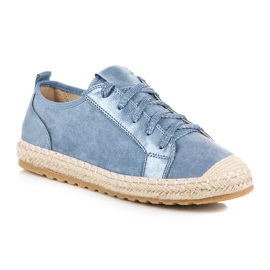 Seastar Šněrovací semišové espadrilky modrý 1 Seastar Šněrovací semišové espadrilky modrý 1