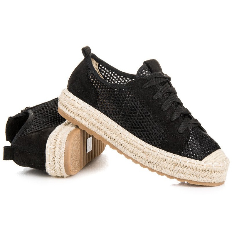 Seastar Prolamované Espadrilky Na Vazbě černá 1