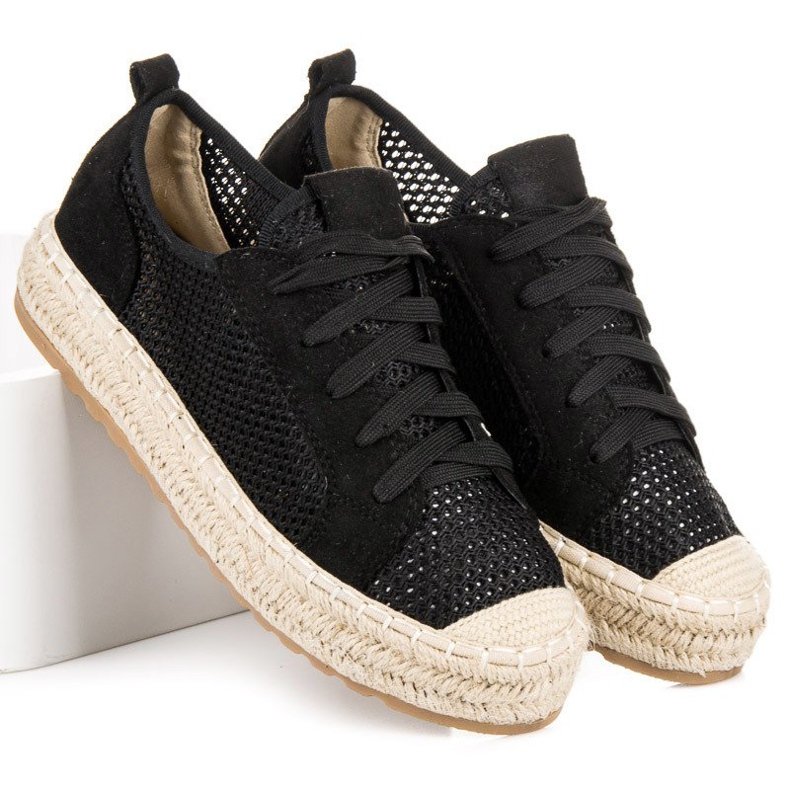 Seastar Prolamované Espadrilky Na Vazbě černý 2