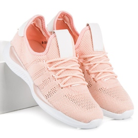 Pudrové, nazouvací sportovní boty růžový 1