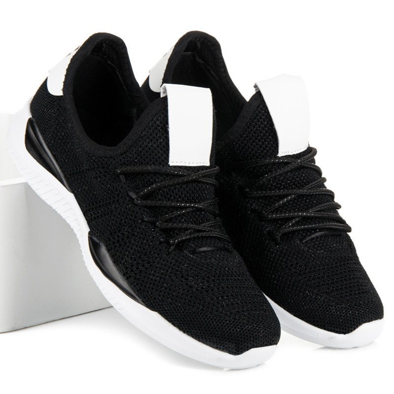 Černé nazouvací sportovní boty černá 2