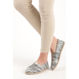 Žebrované espadrilky černý 1