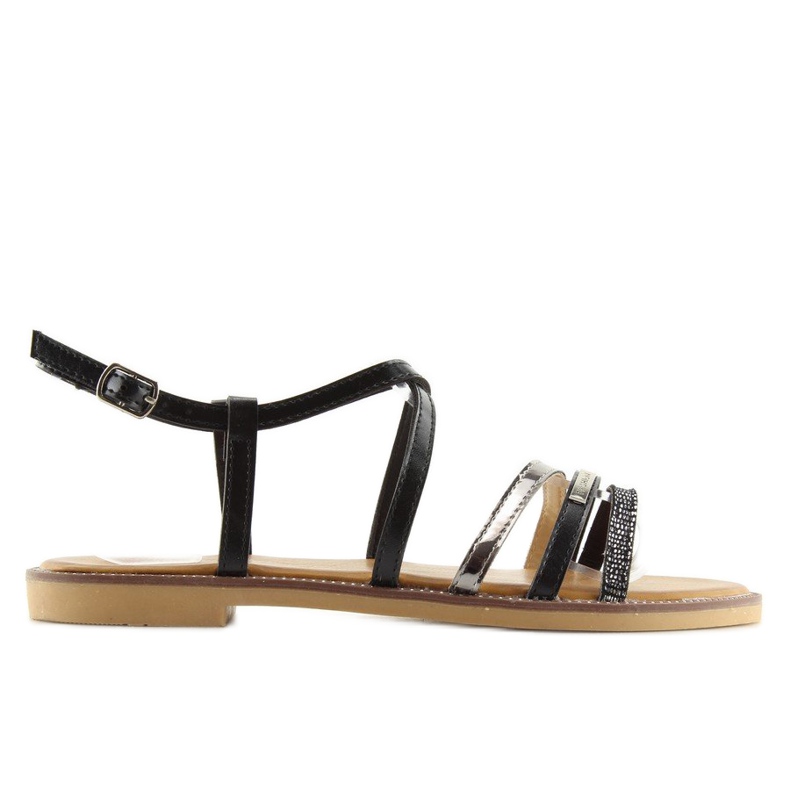 Černé dámské sandály S57 Black černý 1