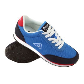 American Club Americká modrá svázaná sportovní obuv modrý 3