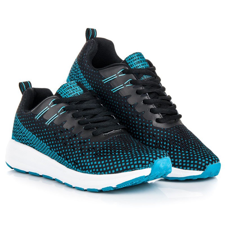 Ax Boxing Pohodlná sportovní obuv černá modrý 1 Ax Boxing Pohodlná sportovní obuv černá modrý 1