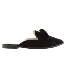 Černé pantofle Lordsy D-6539 černé černá 1 Černé pantofle Lordsy D-6539 černé černá 1