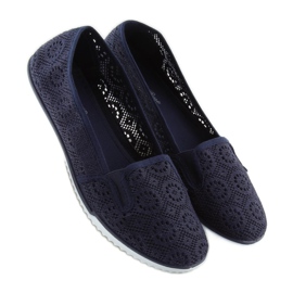 Námořnické modré krajkové slipy MN70 D.BLUE námořnická modř 1