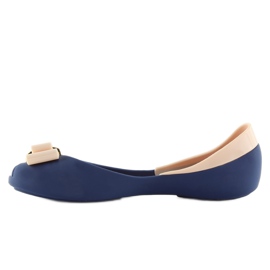 NAVY / D.BEIGE tmavě modré balerínky melissa námořnická modř 2