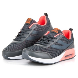 Ax Boxing Módní sportovní obuv šedá růžový 2