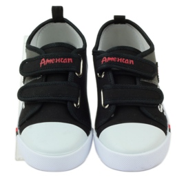 American Club Americké dětské tenisky kožené tenisky červený šedá černý 4