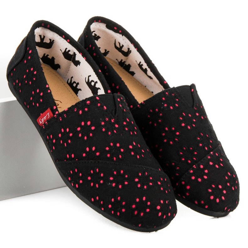 L. Day Navlékací espadrilky černá 2