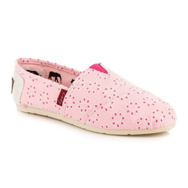 L. Day Navlékací espadrilky růžový 2