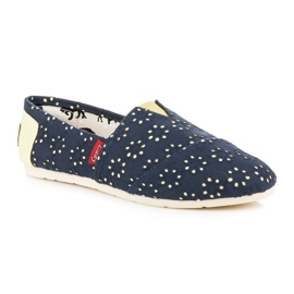 L. Day Navlékací espadrilky modrý 4