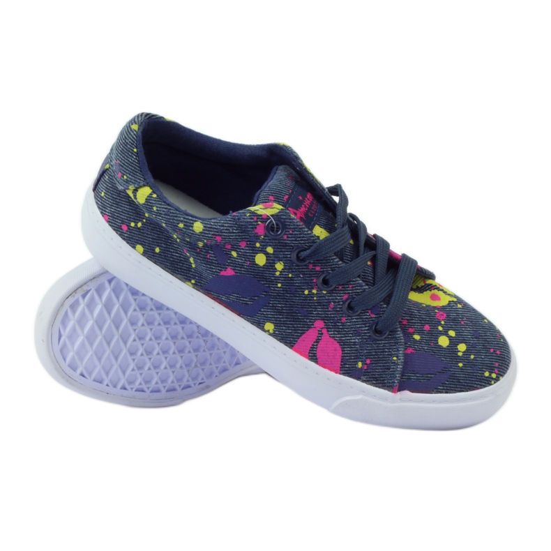 American Club Džínové tenisky tenisky v amerických ústech námořnická modrá 3