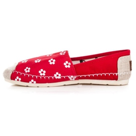 L. Day červené Espadrilky V Květinách červený 1