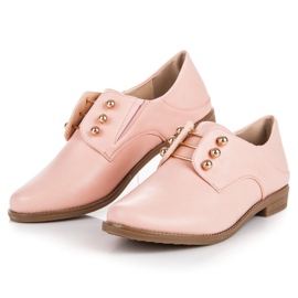 Anesia Paris Elegantní slip-on boty růžový 1