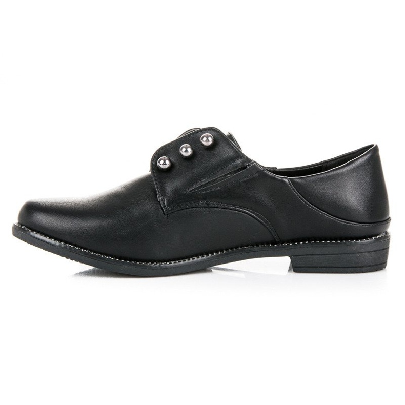 Anesia Paris Elegantní slip-on boty černý 1