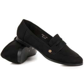 Sweet Shoes Černé nazouvací mokasíny černý 1