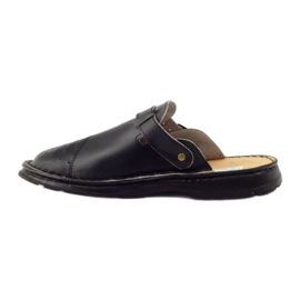 Ortopedické zdravotní černé sandály černá 2