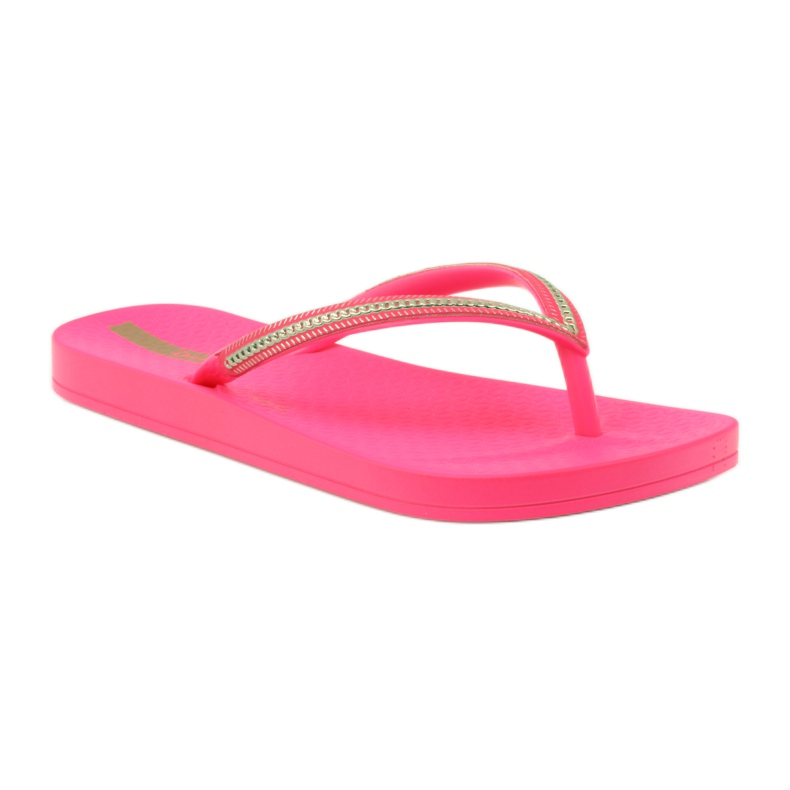 Žabky zlatý řetízek Ipanema 8238 růžový žluť 1