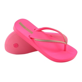 Žabky zlatý řetízek Ipanema 8238 růžový žluť 3