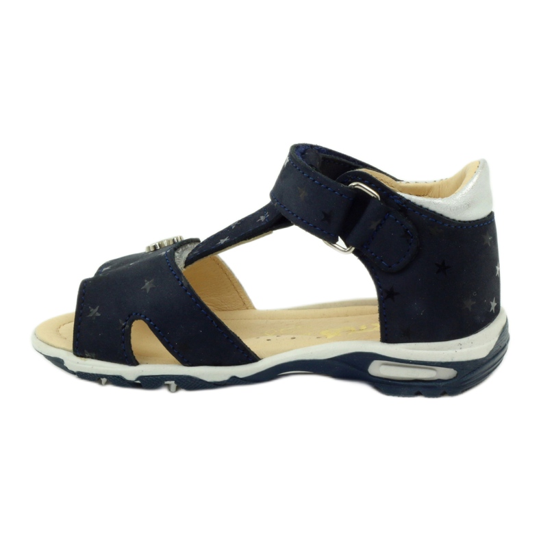 Sandály na suchý zip Bartuś 138 navy blue námořnická modř šedá 2