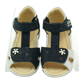 Sandály na suchý zip Bartuś 138 navy blue námořnická modrá šedá 4 Sandály na suchý zip Bartuś 138 navy blue námořnická modrá šedá 4