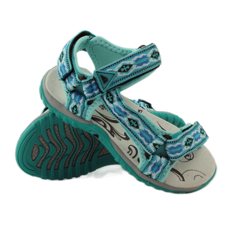 American Club Sandály s americkou koženou vložkou 5268 vícebarevný 3